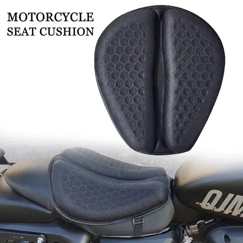 Motorcycle Gel Seat Cushion 3D Honeycomb Breathable Anti-slip Saddle Cover Moto Seat Mat For Yamaha Honda Kawasaki