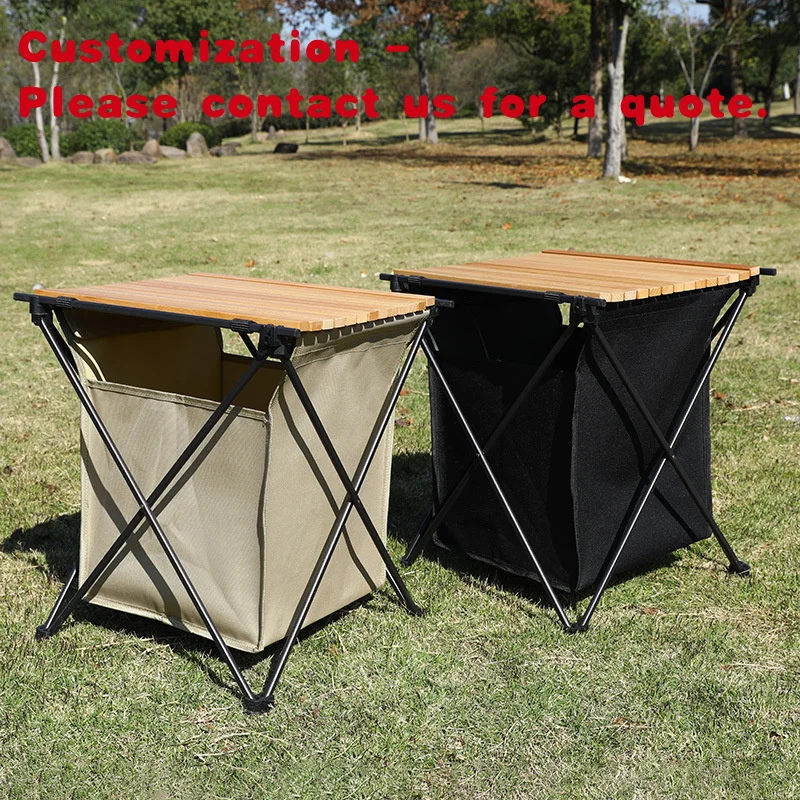 custom.Modern Design Beige Black Roll-up Light Weight Aluminum Alloy Folding Chair with Storage Space