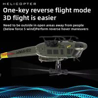 C032 Huey UH1 Helicopter 6-Channel Brushless Model Airplane Laser Height Locking Optical Flow Positioning inverted flight Stunt