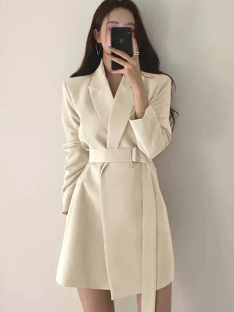 Pop Women's Blazers New In Outer Wears New In Casual Temperament High Quality Jacket Ladies Tops White Official Blazer Women