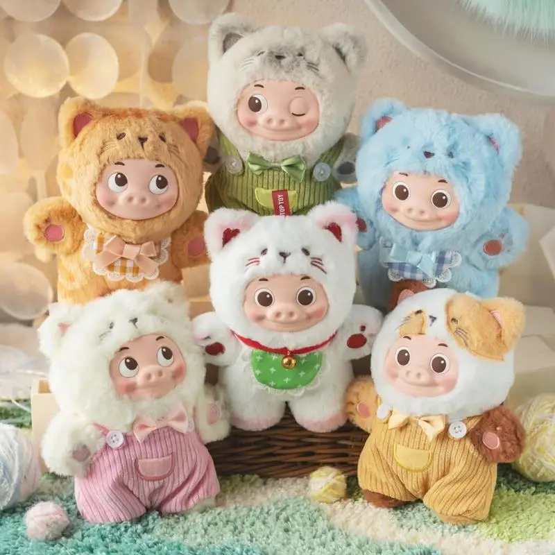 Juguete superior Gg Bond Piggy, muñeca de vinilo, caja ciega, bonito adorno para mochila, colgante de decoración, modelo de juguete para niños, adorno de regalo de cumpleaños