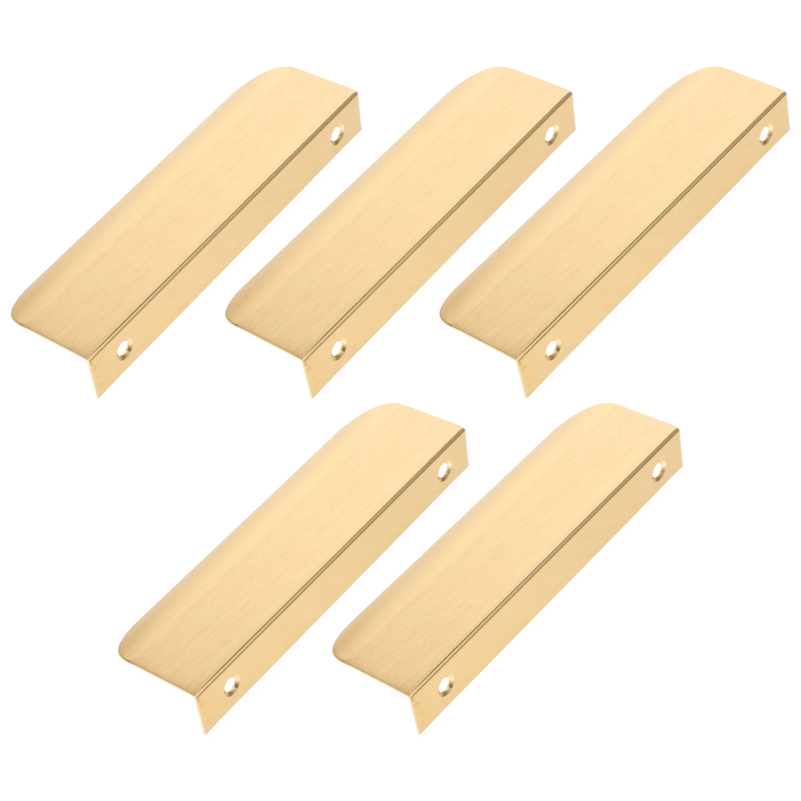 

5Pcs Nordic Style Finger Edge Pulls Long Concealed Handles Nodrill Installation Kitchen Cabinet Door Pulls Hidden Grip