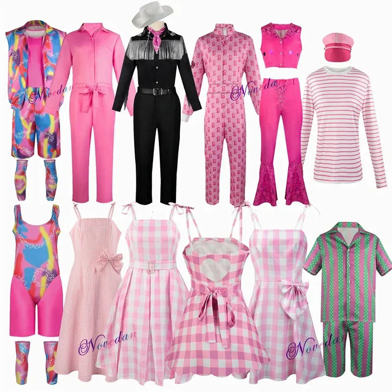 

Movie Babie Princess Cosplay Margot Robbie Prince Ken Costume Wig Women Men Adult Kid Halloween Carnival Party Role Play Clothes