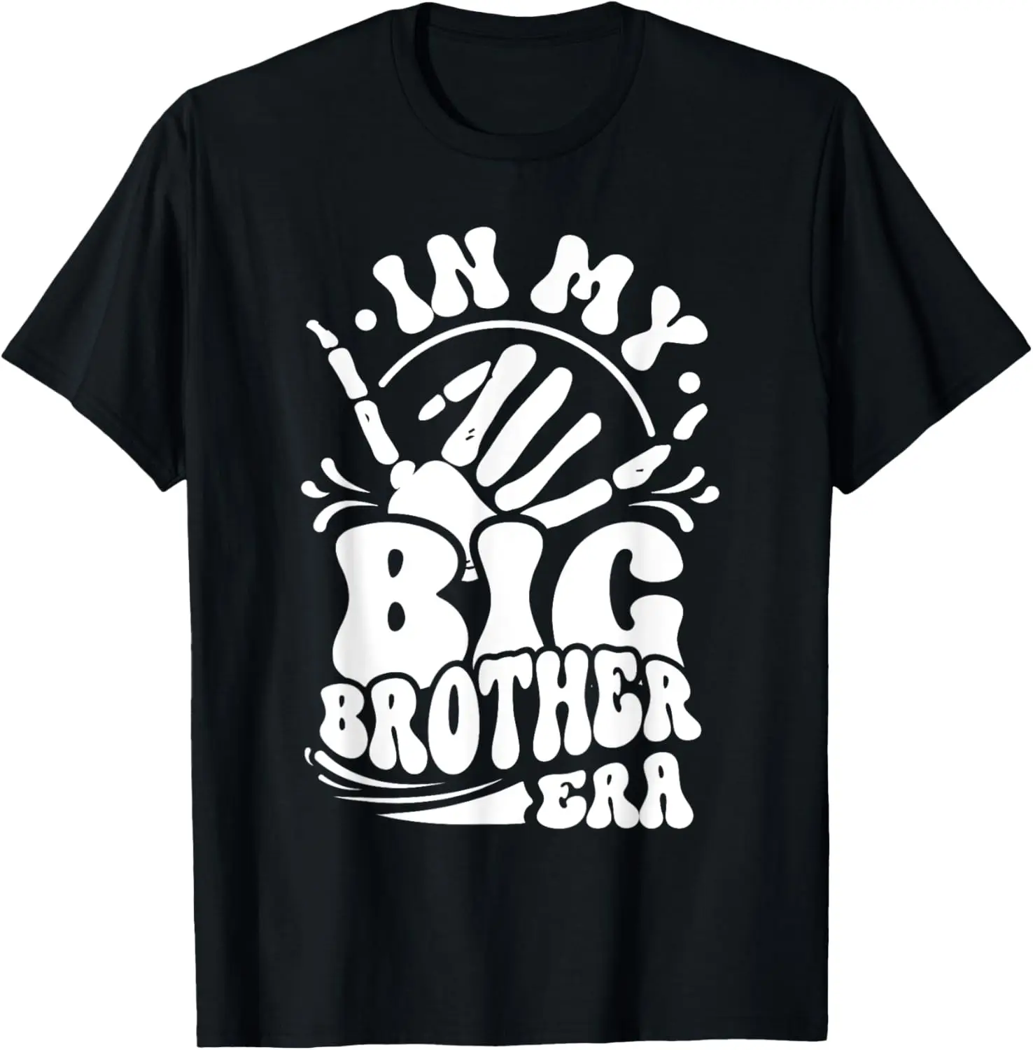 In My Brother Era Groovy Pregnancy Announcement Gift T-Shirt