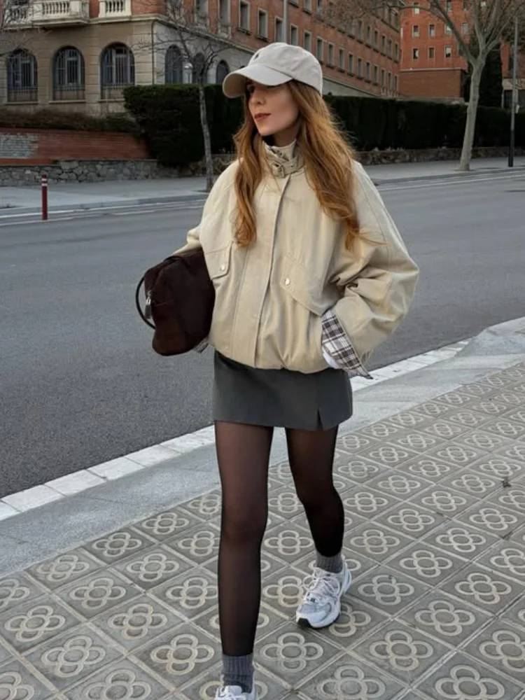 Modejas met opstaande kraag, r - Women'S Fashion Utility Jacket recensie en prijs