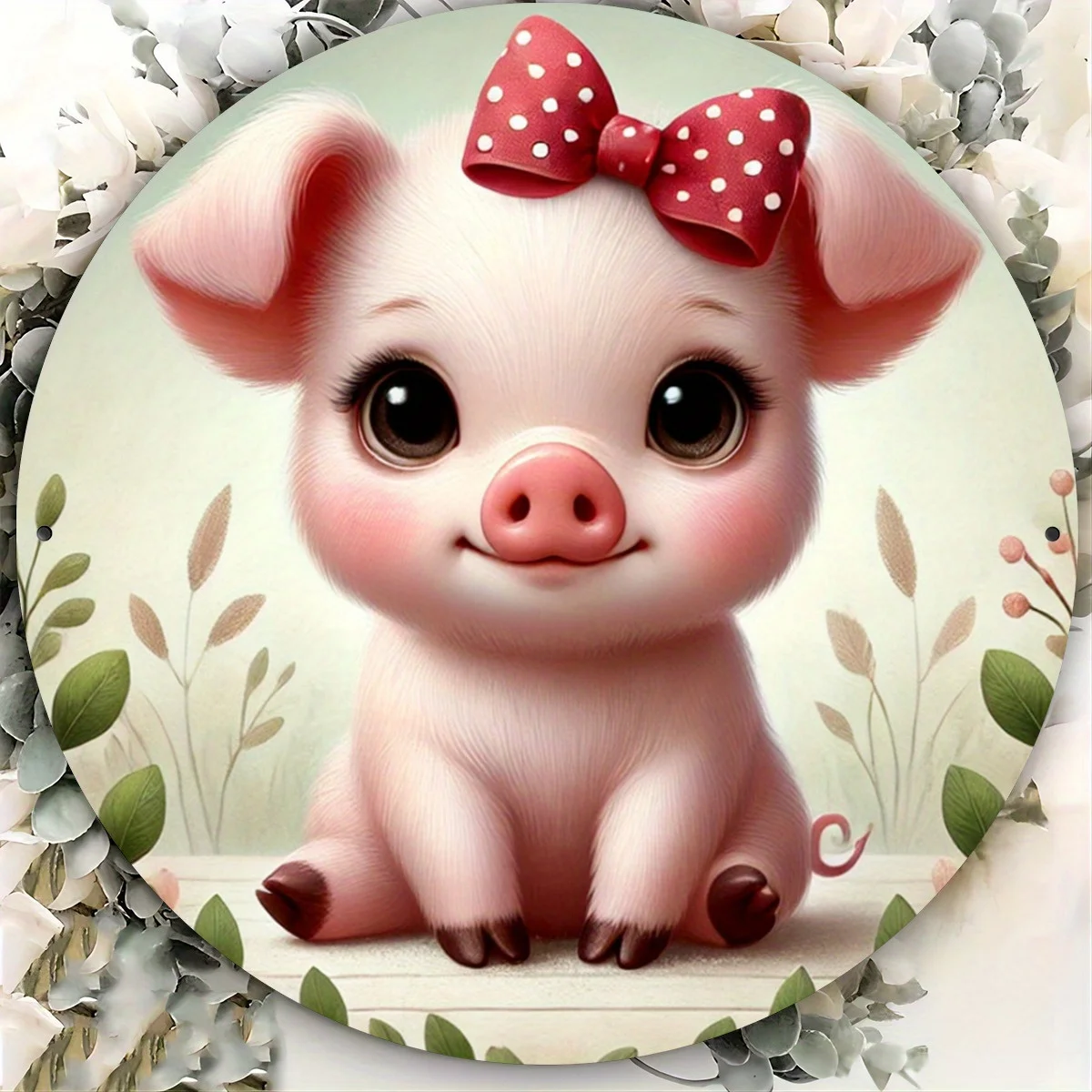 Pink Piglet With Bu… - image