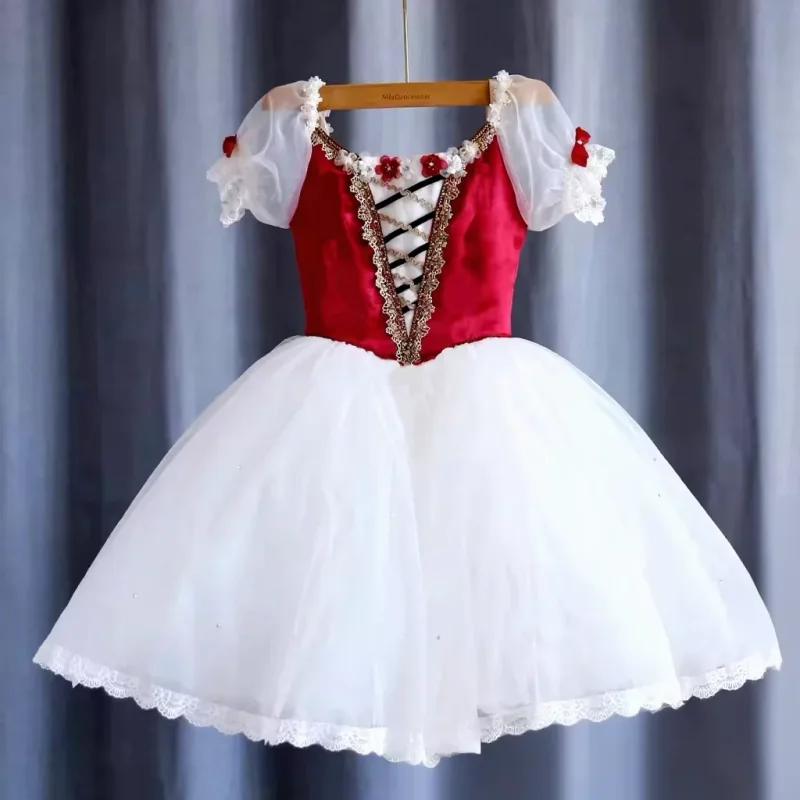 professional-new-blue-romantic-long-tutu-dress-with-sling-for-ballet-children's-dance-costumes-performance-wear