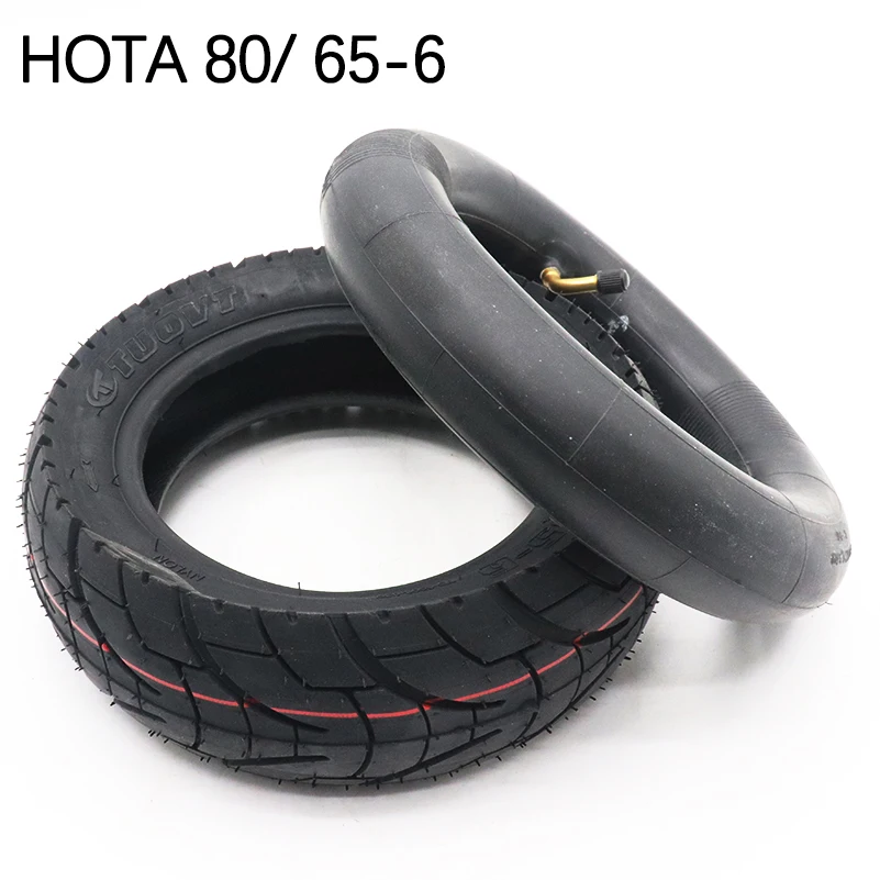 

High quality tyre 80 / 65-6 outer tire Inner tube HOTA rubber wheel 10 Inch Tire for Zero electric scooter