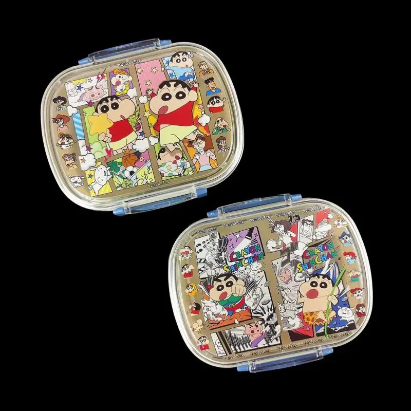 

Cute Cartoon Crayon Shin Chan Tableware Kawaii Creative Anime Children's Portable Sealed Lunch Box Fruit Box Girl Gift