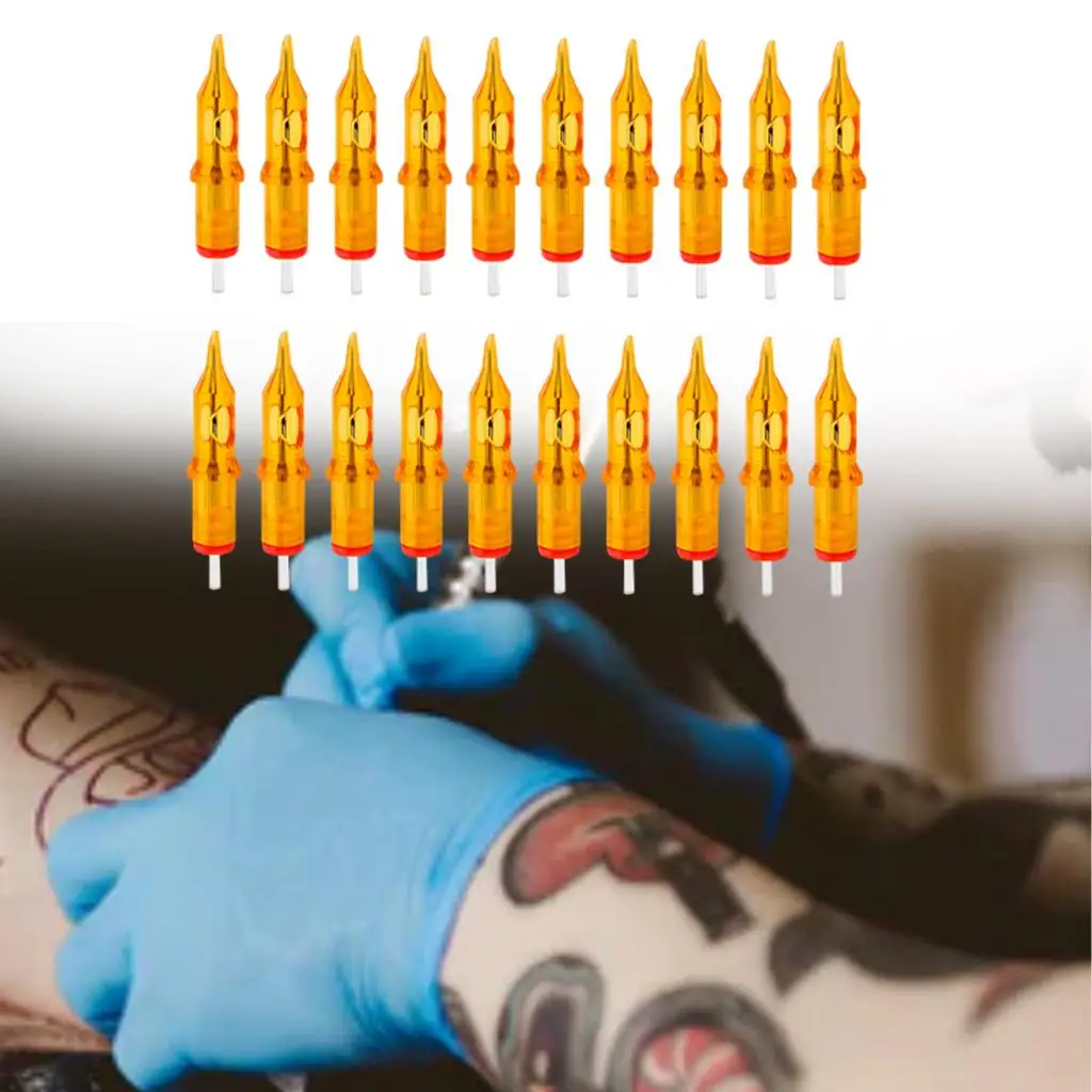 

20 X картридж для татуировки бровей, насадки для татуировки, игла для татуировки, круглая