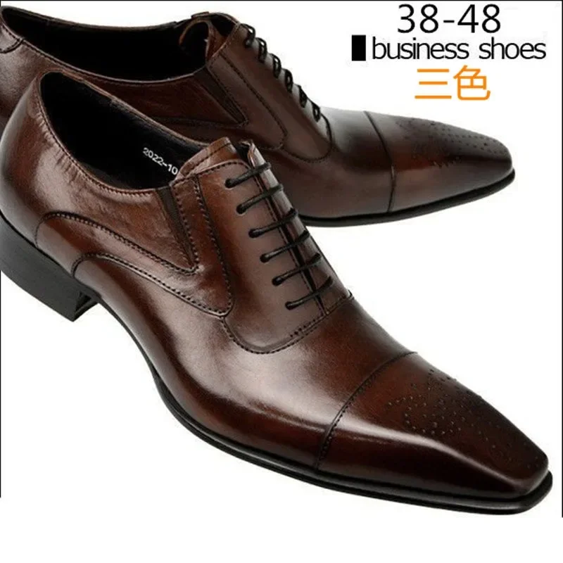 38-48 oxford shoes man elegante dress wedding shoes for man suit men pointed toe shoes new arrival