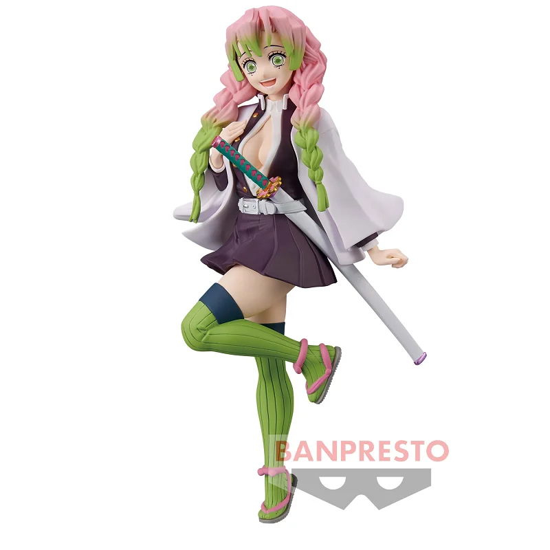 Bandai oryginalny BANPRESTO Anime Demon Slayer Kanroji Mitsuri kolekcja figurek zabawki modele