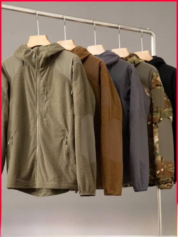 

Тактическая серия, уличная осенне-зимняя легкая теплая куртка с капюшоном Fce, тактическая изоляция клеточных частиц, средний слой