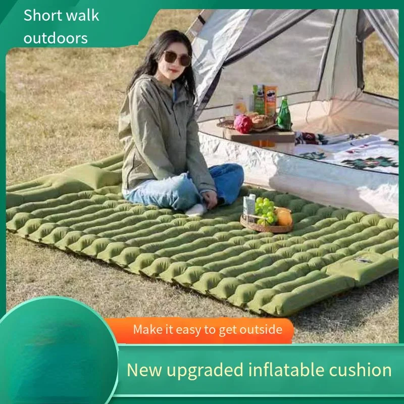 

Widen Thicken Outdoor Picnic Cushion Inflatable Cushion Outdoor Supplies Camping Inflatable Portable Cushion Sleeping Pad