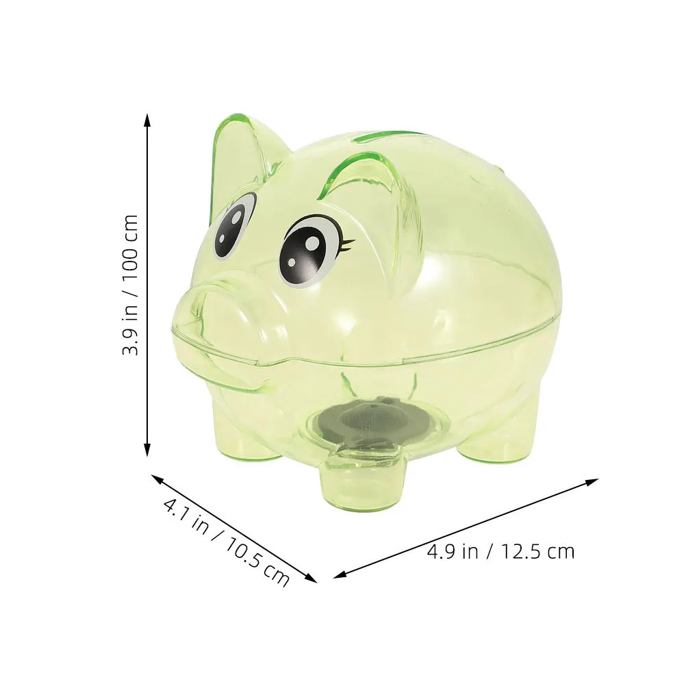 Sparschwein Für Kinder Klar Kunststoff Geld Topf Schwein-Förmigen Münze Box Transparent Spardose Kinder Geburtstag Geschenk Haushalt