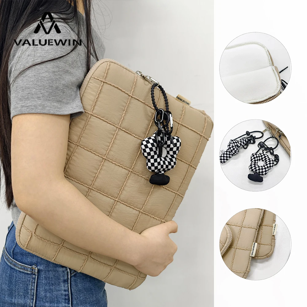 

Laptop Bag for 13-14 Inch MacBook Air/Pro, 16 Inch Shockproof Puffy Notebook Sleeve,Dirt-Resistant Khaki 9-11 Inch Tablet Case