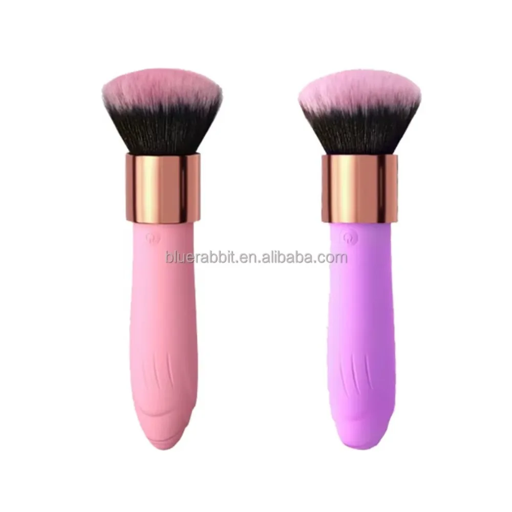 Love Brush Wholesale Discreet Clit Vibrating Makeup Brush Travel-Friendly Vibrator