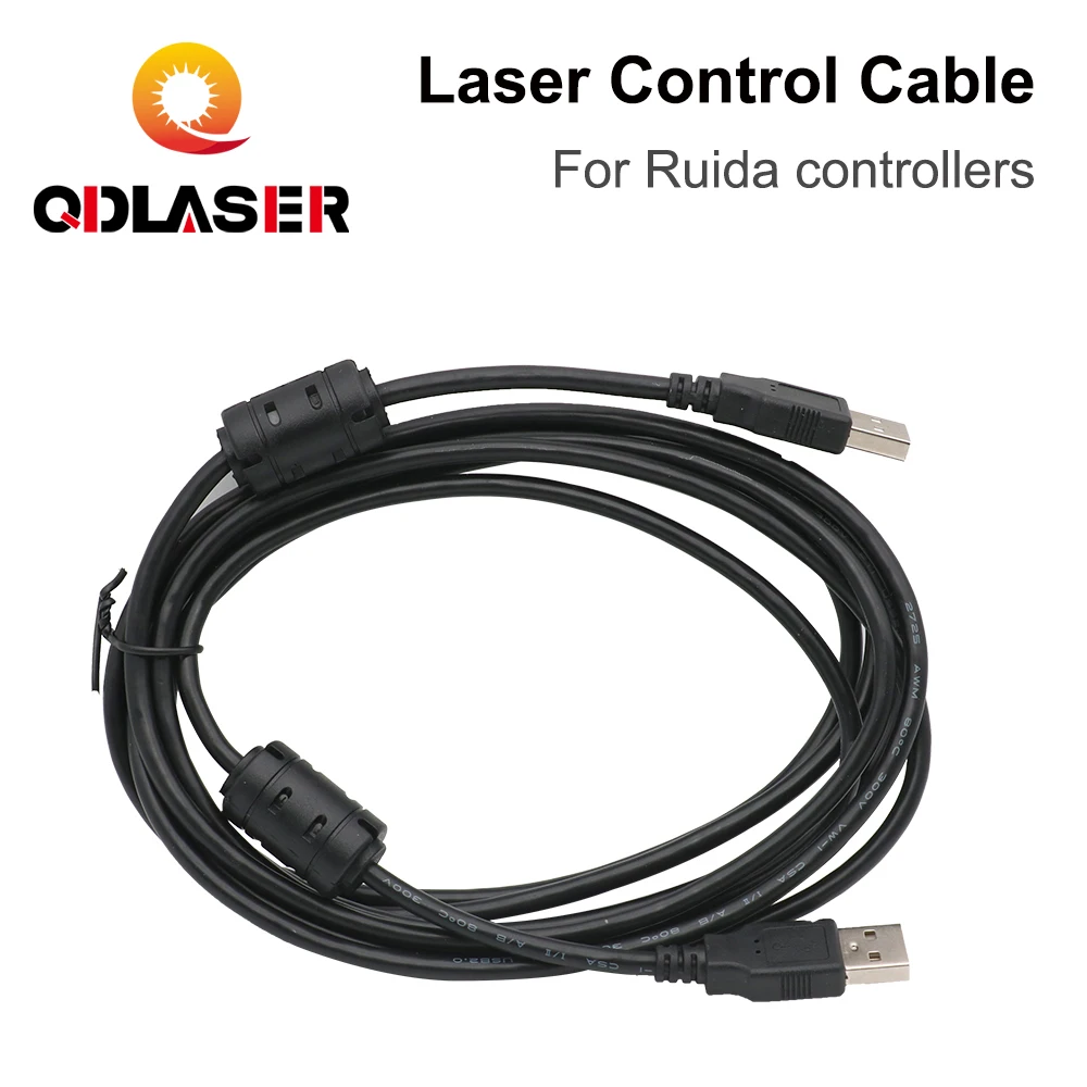 QdLaser Rdc6445g/s rdc6442s rdc6432 co2レーザーコントローラーUSB延長ケーブル電源ケーブルアダプターおよびネジパーツ