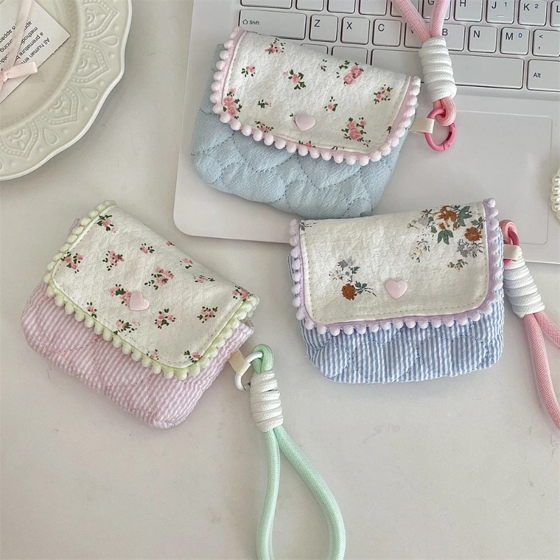 Pure Cotton Small Floral Storage Is Suitable for CCD Camera Bag, Anti-drop and Anti-knock, Portable and Small Travel Storage Bag