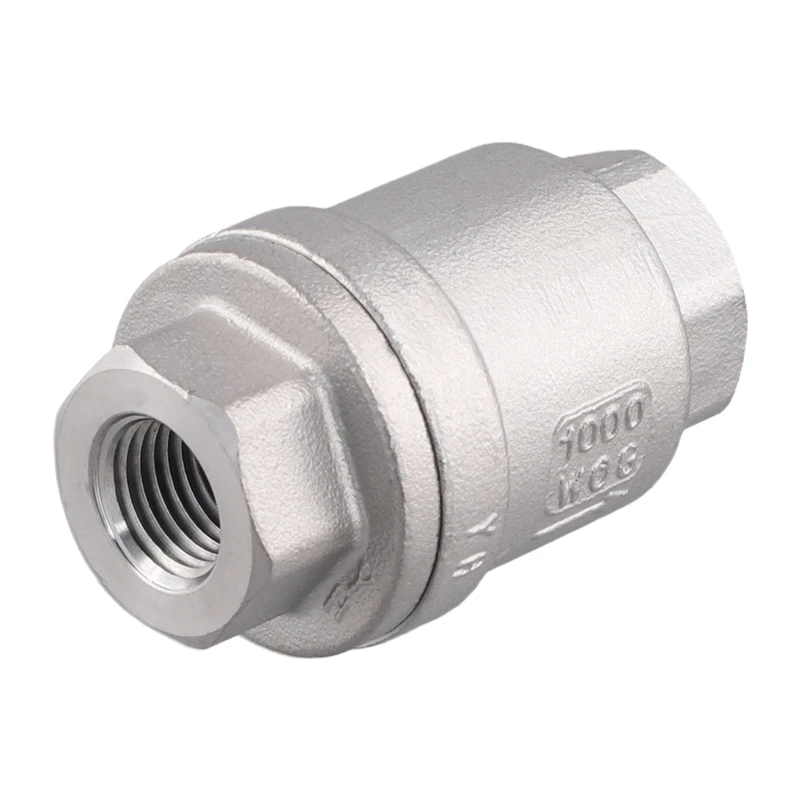 

304 Stainless Steel Vertical Check Valve H12 Water Pump 1/4 Inch Water Pipe One-Way Valve DN8