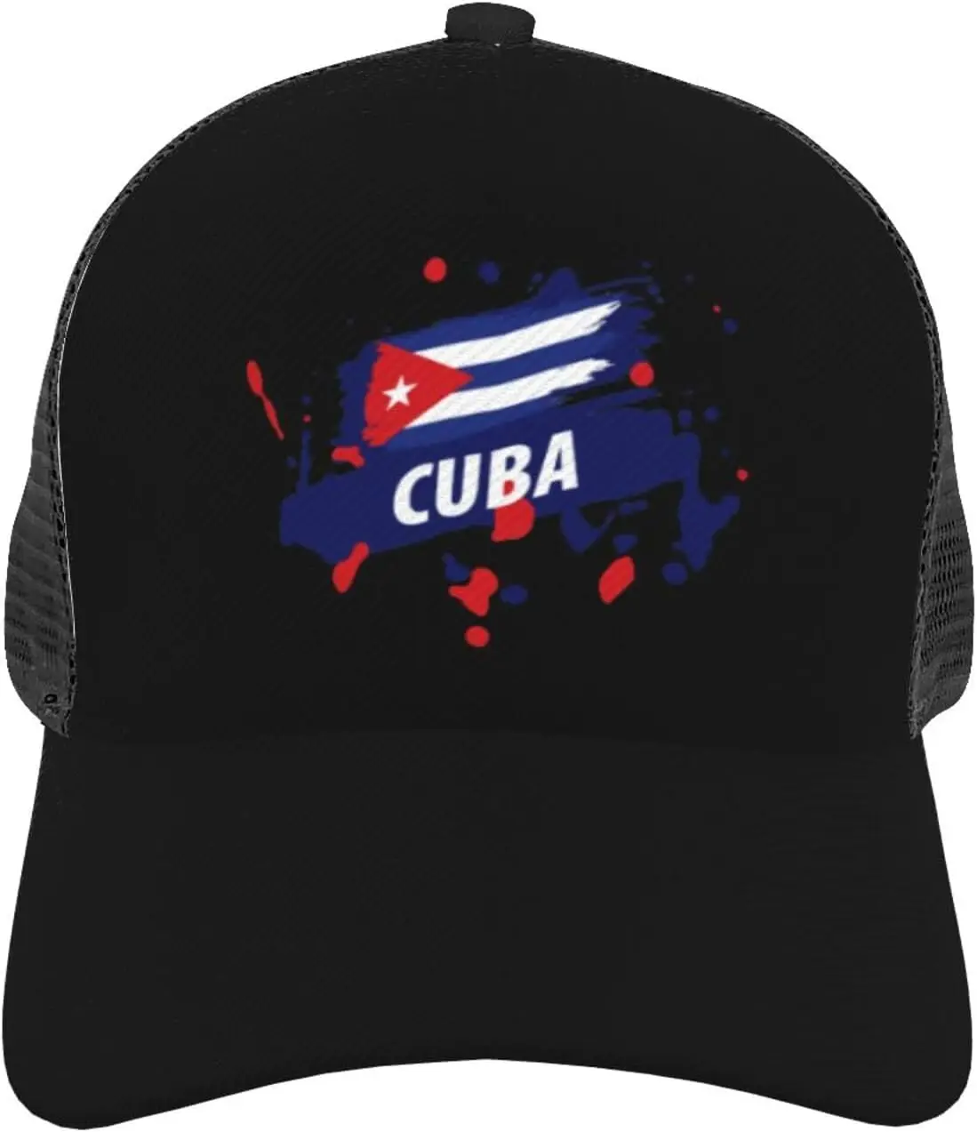 Flag of Cuba Baseball Cap Unisex Adjustable Outdoor Breathable Mesh Baseball Hat