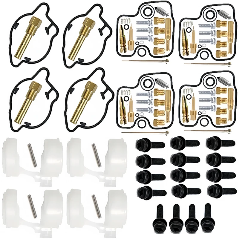 Kit de réparation de carburateur avec flotteur, adapté à Honda CBR1100XX SC35 Super Blackbird 1997-1998, carburateur de moto à 4 cylindres