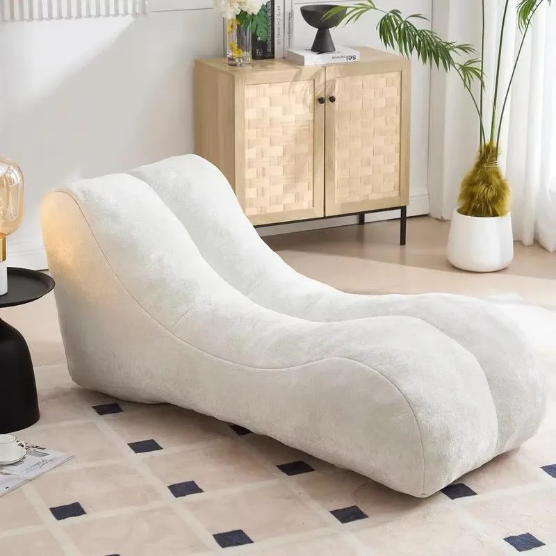 Washable Bean Bag Cover Single Lounge Chair for Living Room Modern Adult Sofa