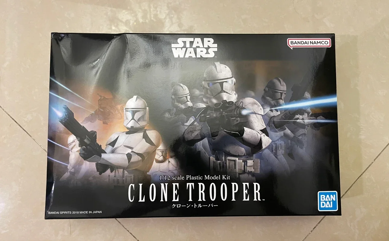 Bandai Original STAR WARS Anime Modell 1/12 CLONE TROOPER Action Figure Montage Modell Spielzeug Sammeln Geschenke für Kinder