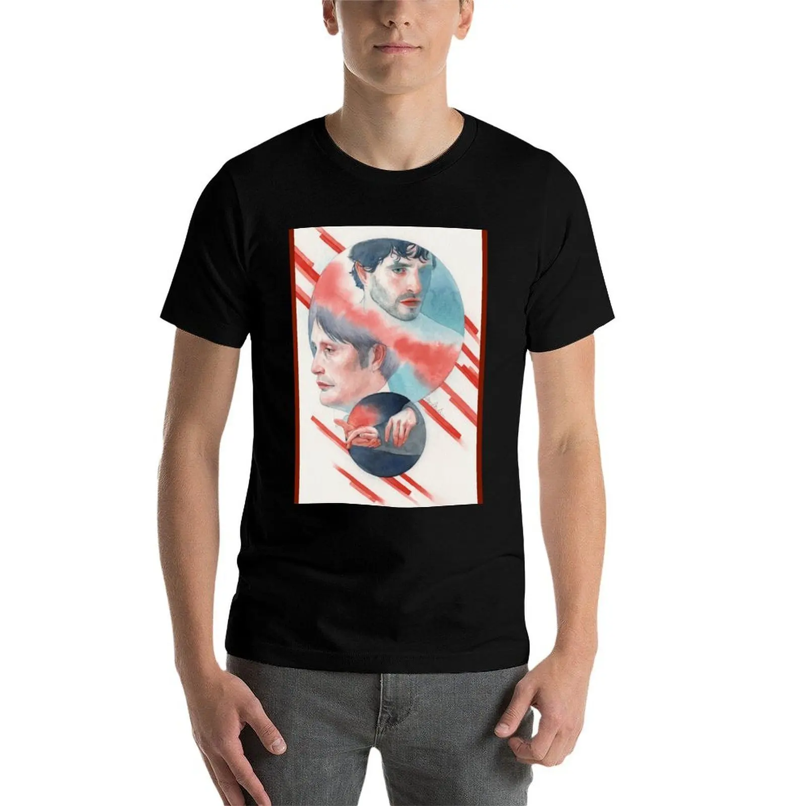 

Naka-choko / Hannibal S2E10 / Hannigram Watercolor T-Shirt t shirts for man graphic vintage man t shirt cotton T-Shirt