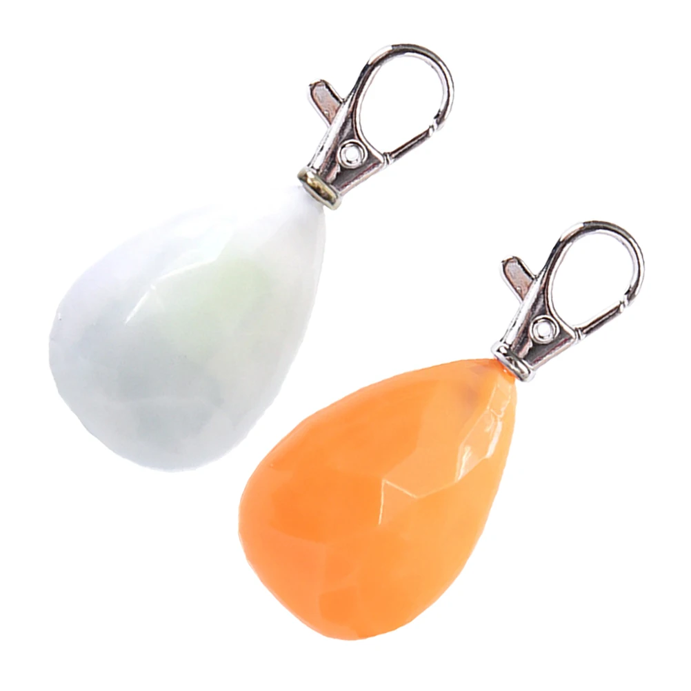 

2Pcs Night Safety Light Rechargeable Dog Light Pet Pendant Glow Dark Fall Resistant Bite Resistant Elastic Plastic Bright Lights