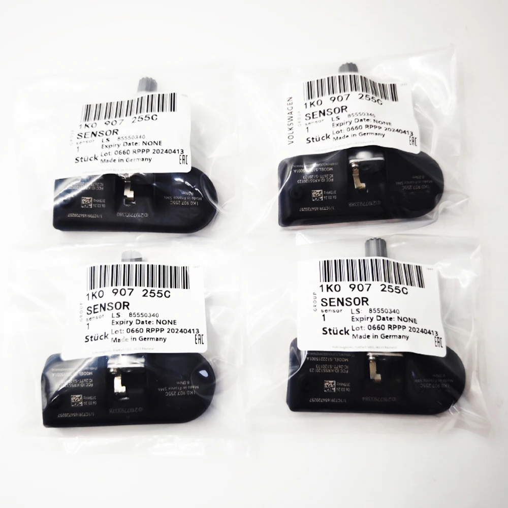 

4Pcs 1K0907255C 1K0907253D 1K0907253E For Audi A3 A4 A5 S4 S5 Volkswagen Golf Passat CC Jetta 315Mhz TPMS Tire Pressure Sensor