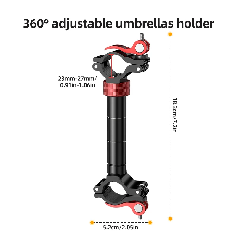 ملحقات صيد الأسماك المصنوعة من سبائك الألومنيوم، يمكن تثبيت تروس دوارة، مع تركيبات قابلة للتعديل، لصيد الأسماك #6