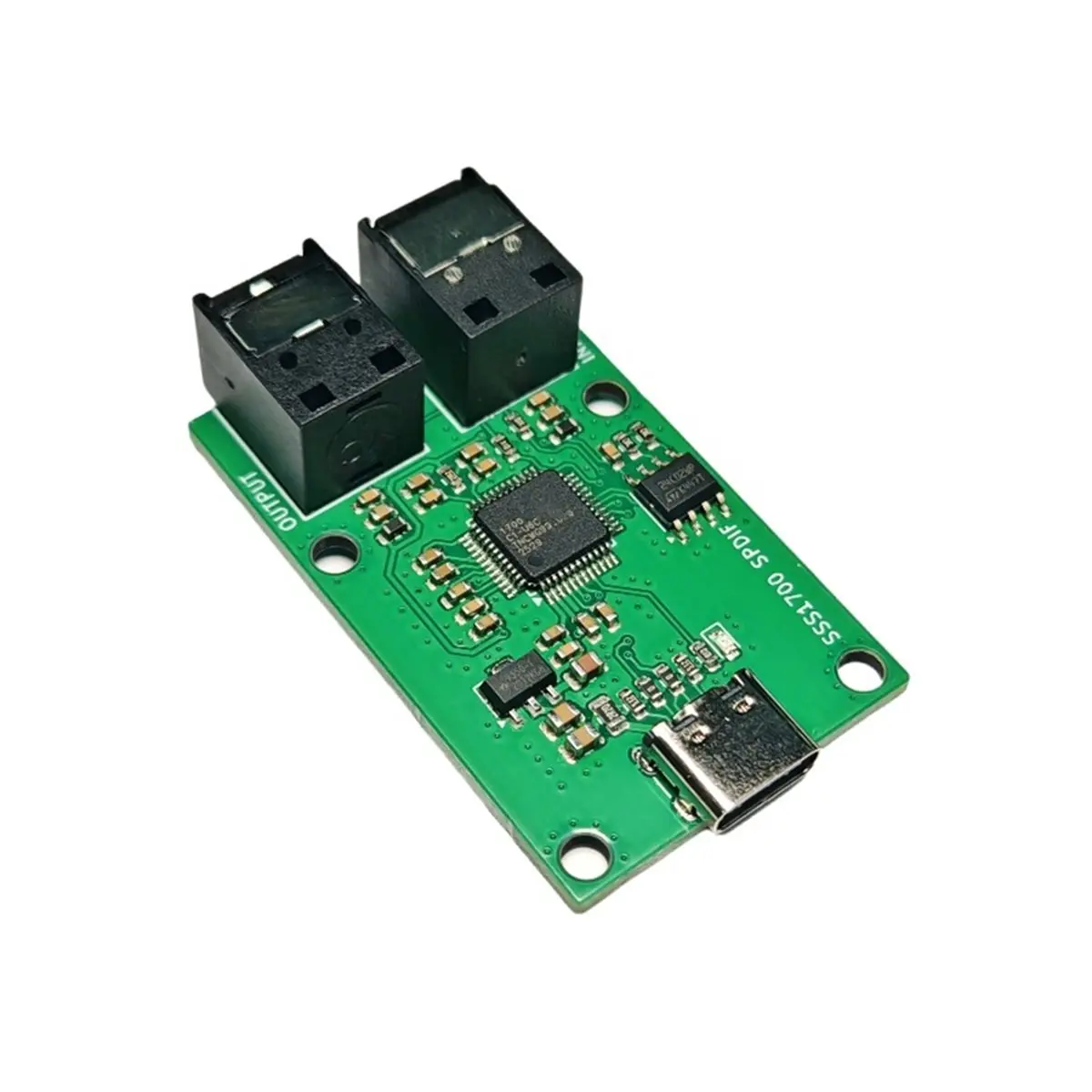 (A96Z) SSS1700C1 USB Sound Card TypeC Interface Spdif Fiber Optic Digital Audio Input/Output Digital Interface