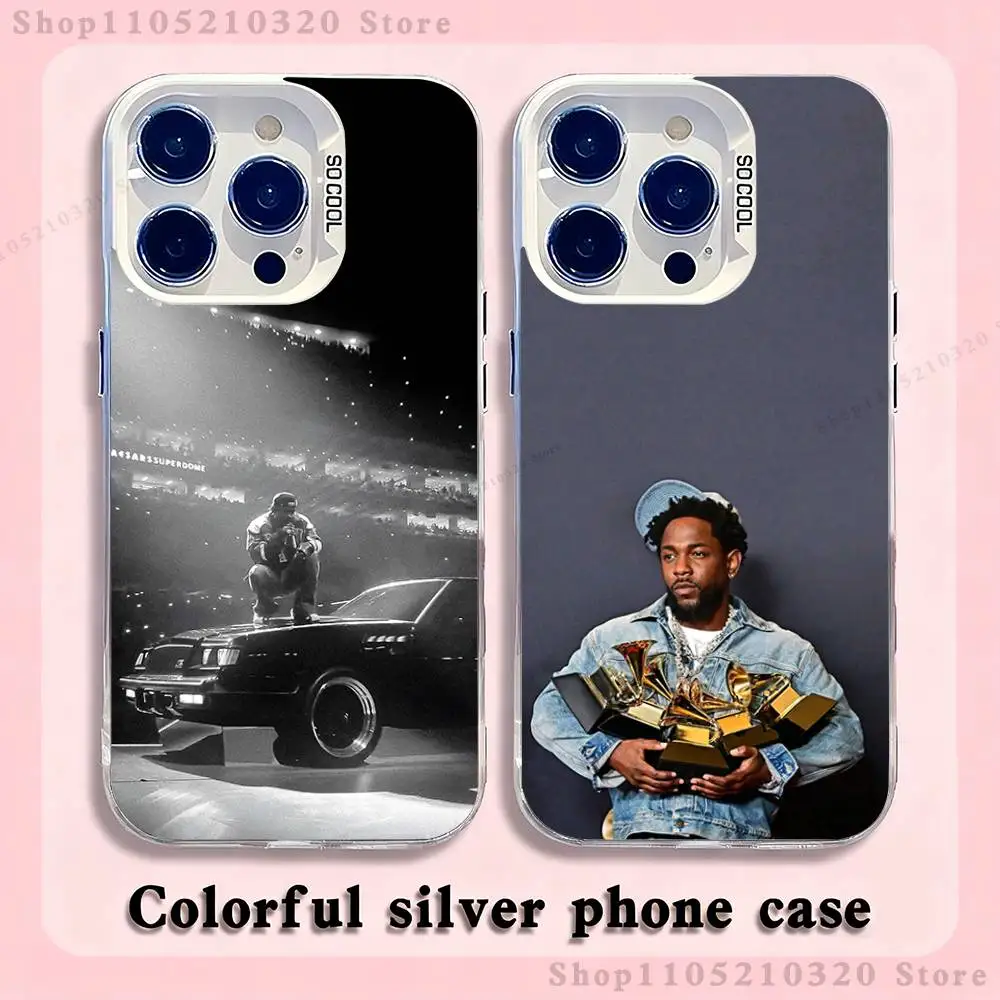 

rapper k-kendrick l-lamar Phone Case For iPhone 17,16,15,14,13,12,X,8,Pro,Max,Plus,E,SE4,Air,Mini White IMD Matte