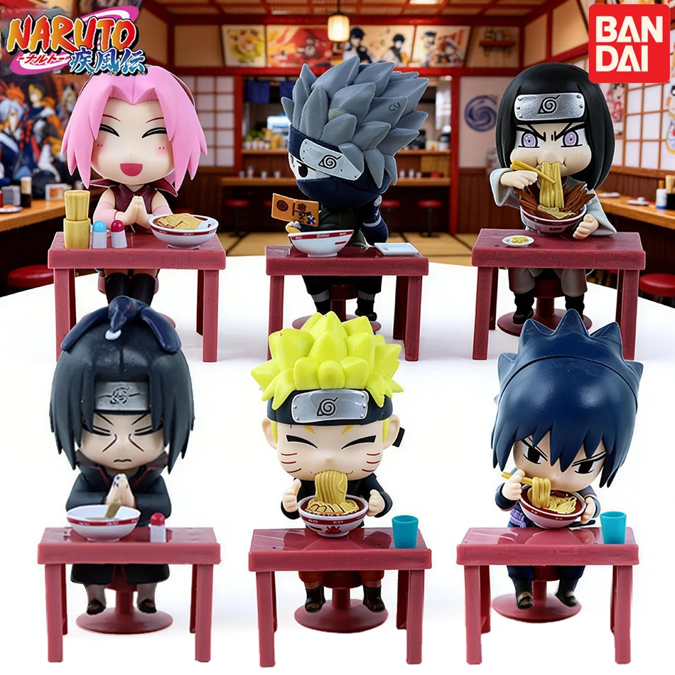 Nuevas Figuras Coleccionables de Naruto Shippuden con Temática de Ramen, Caja Sorpresa, Adornos de Alta Calidad, Regalos, Muñecos de Naruto y Sasuke, Regalo para Niños