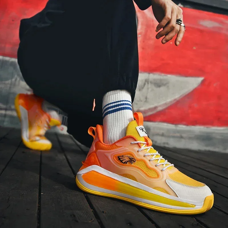 

Men'S Breathable Cushioning Non-Slip Wearable Runing Shoes Gym Training Athletic Basketball Sneakers For Women