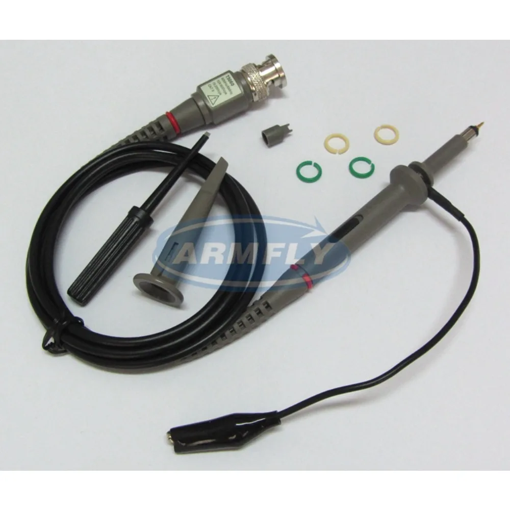 The 100M Oscilloscope Probe T6100 X1/X10 comes with a complete set of accessories