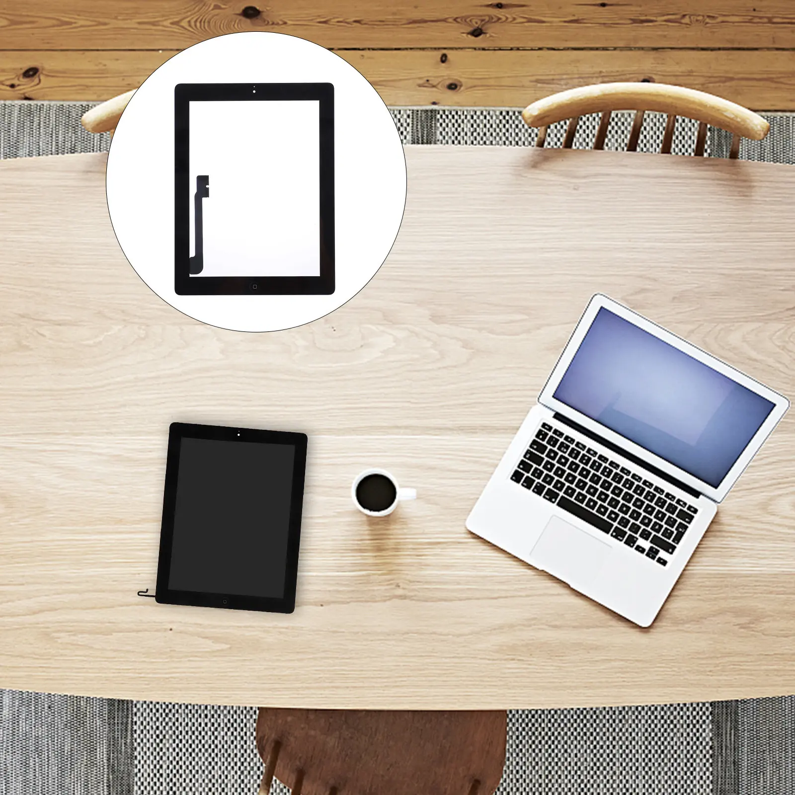 

High Screen for Tablet with Integrated Key Button Easy Install Perfect Fit No Dead Area Full Sensitivity