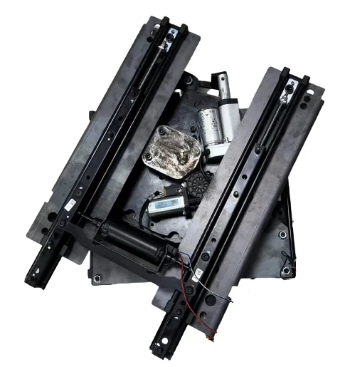 Electric Car Seat Accessories 360 Degree Rotation Seat Mechanism Slide Rail Turntable Assembly Camper Modified Car Seat