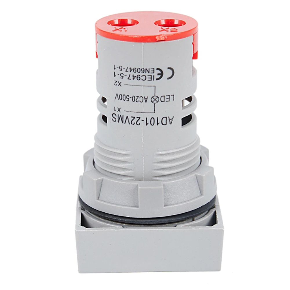 Measurement Voltmeter Voltage Meter AD101-22VMS Digital Indicator Light LED 1 PCS 1* 2-80Hz Acceleration 22 Mm