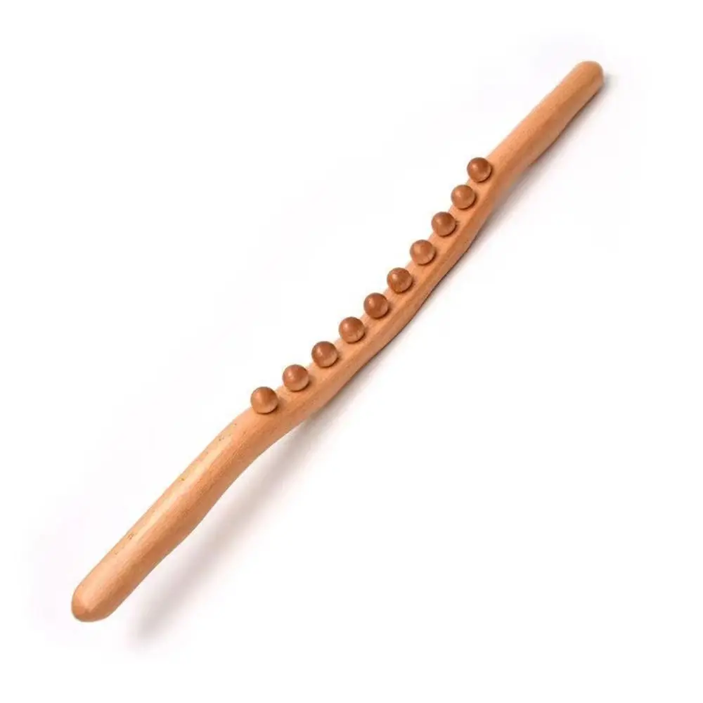 العالمي يده عصا تدليك الخشب العضلات الاسترخاء كشط عصا التجريف خطوط الطول تخفيف الإجهاد الاسترخاء أداة علاج الرجال