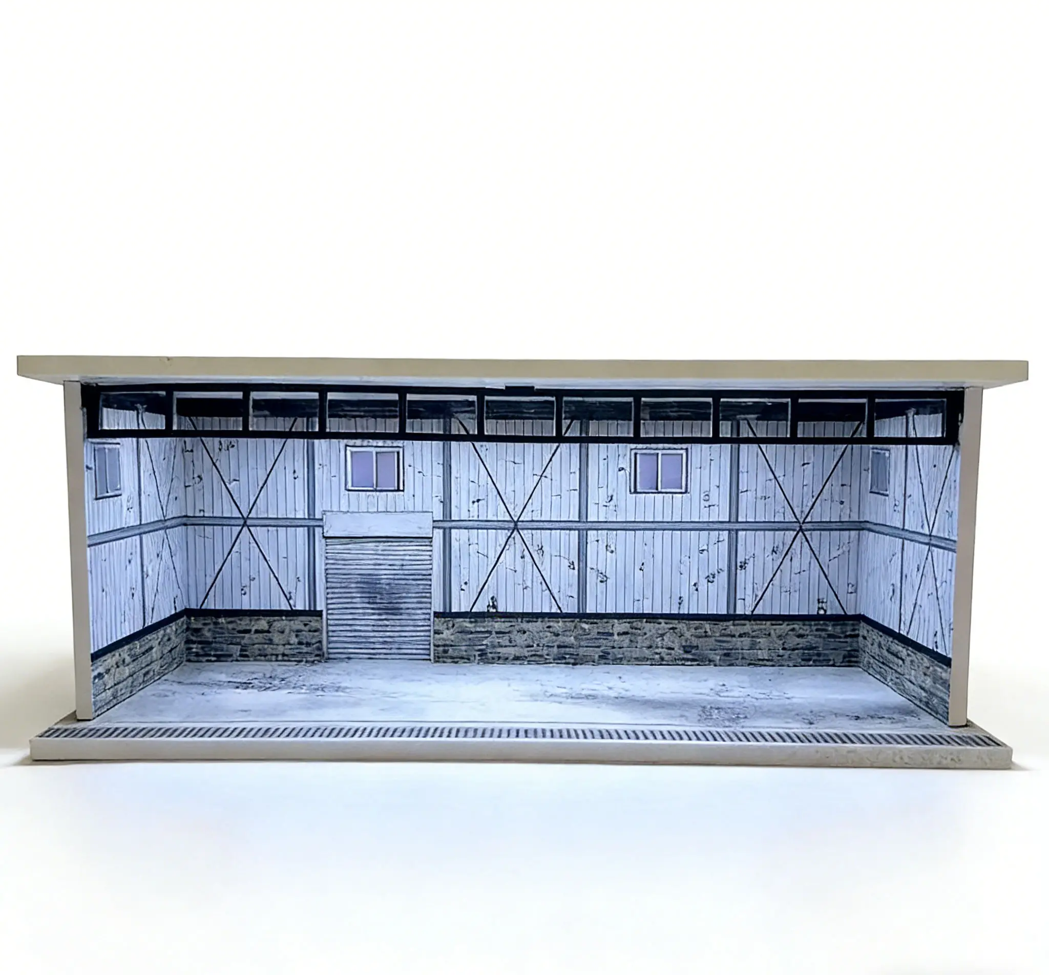 1:64 Miniatur-Auto-Garagenvitrine – Modell-Spielzeug-Aufbewahrungsbox, staubdichter Organizer und Szenenständer für Sammelfahrzeuge