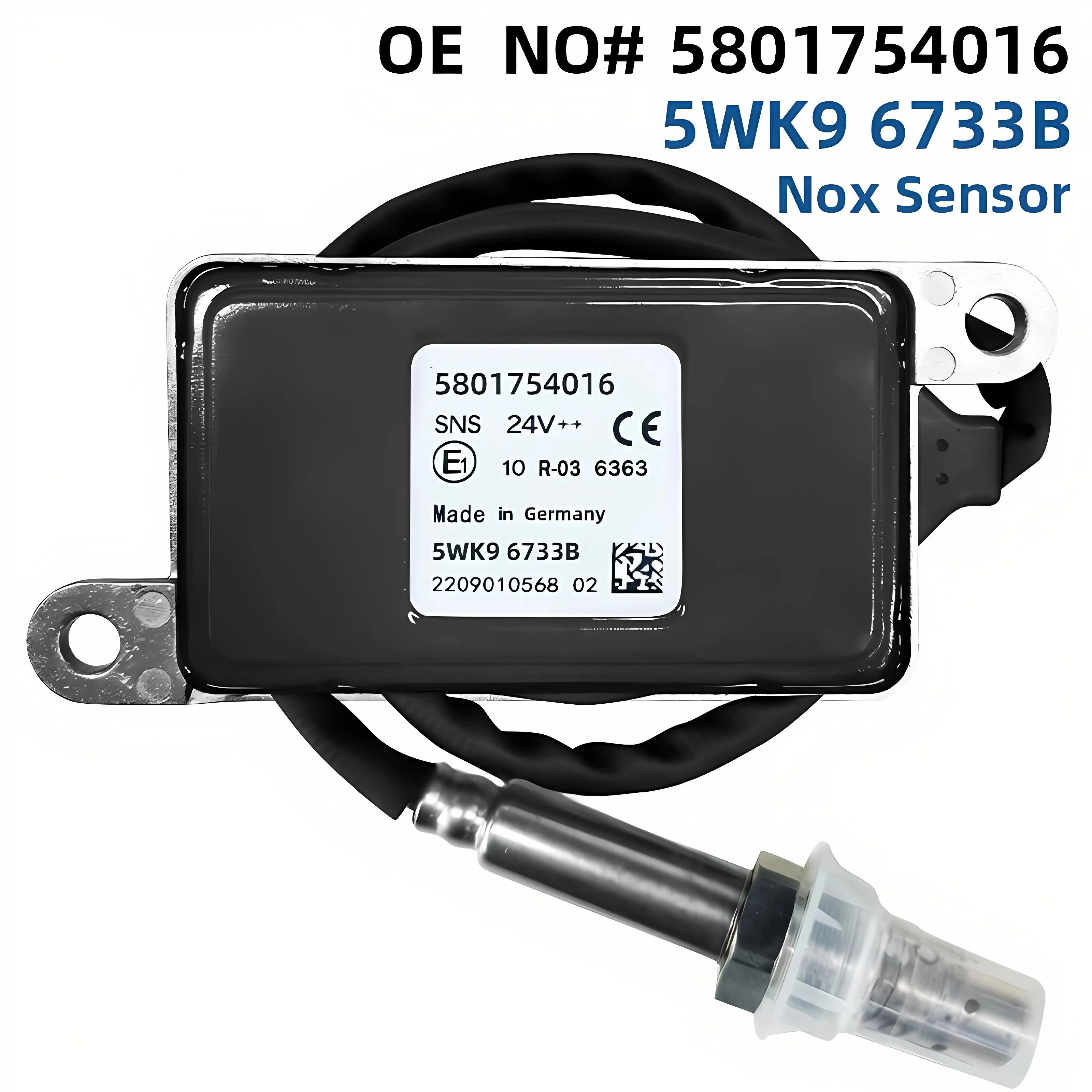 

5WK96733B 5801754016 5WK9 6733B 5wk96733b Nitrogen Oxygen NOx Sensor For IVECO Truck 24V