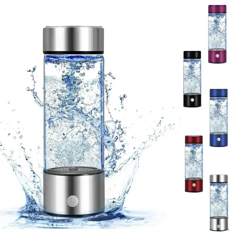 420ml Hydrogen-Rich Water Cup Electric Hydrogen Rich Water Generator Bottle Titanium Quality Filter Portable Antioxidant Lonizer