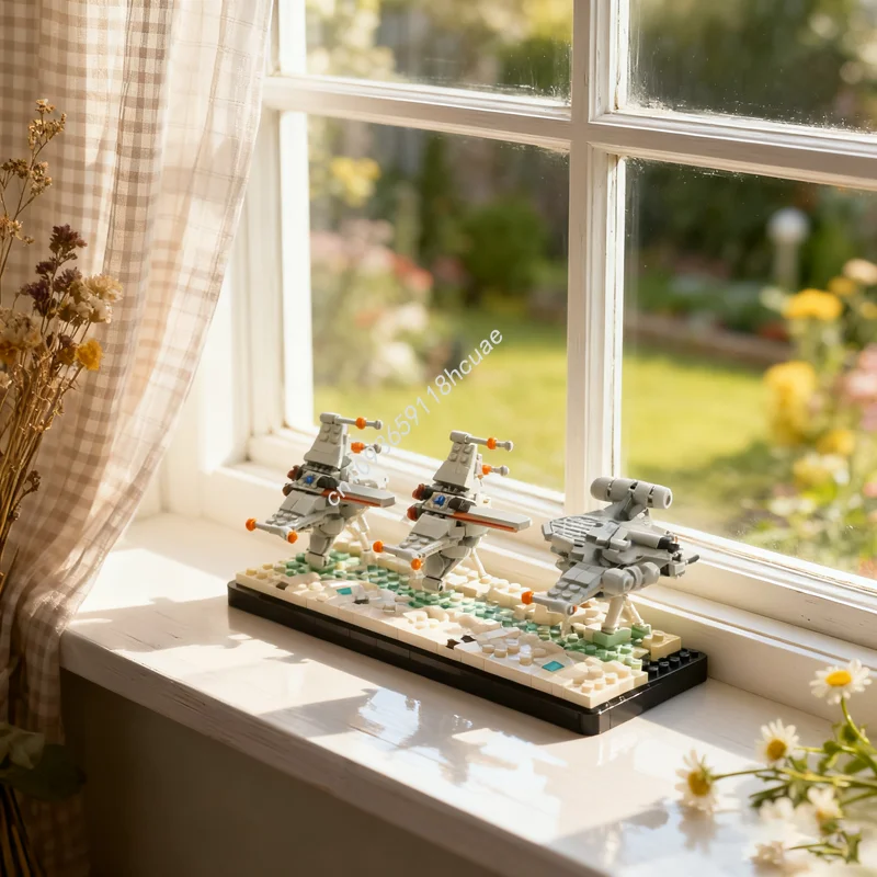 

1061pcs MOC Razor Crest Ice Planet Pursuit Star Model Building Blocks Toys DIY Christmas Gifts Creative Education Brick Kids