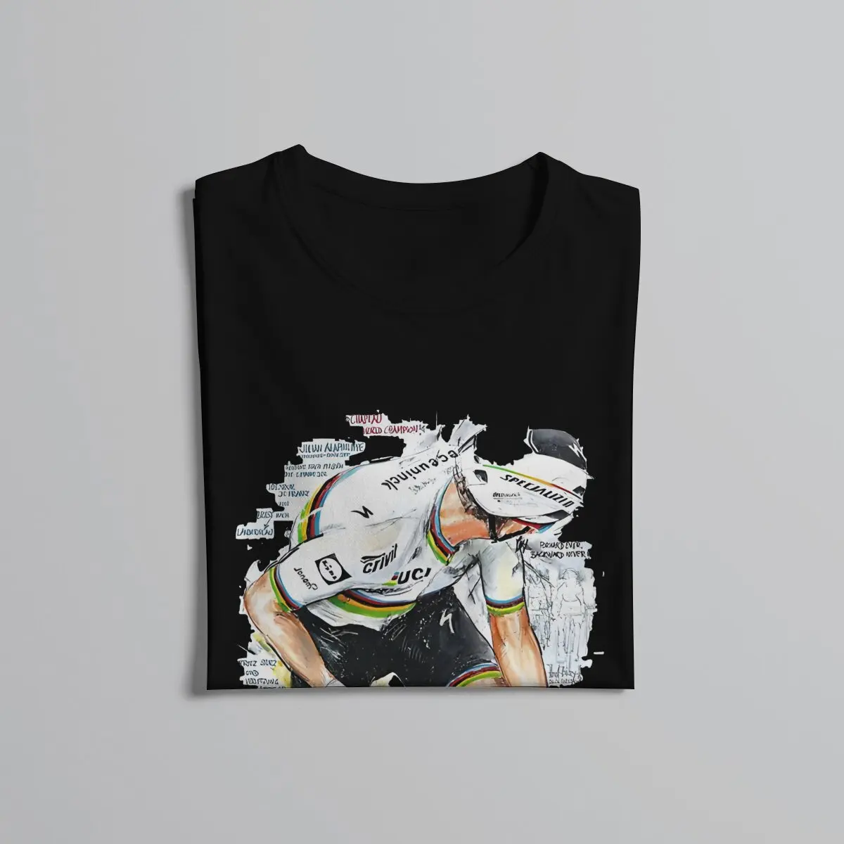 VAN DER POEL Pembalap Ontel T Shirt Harajuku Teenager Graphic Tshirt di alta qualità grande o-collo manica corta