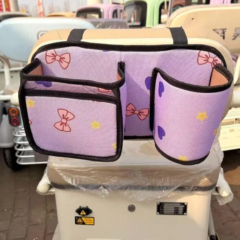 Electric Tricycle Seat Backrest Storage Bag,Multifunctional Storage Hanging Bag For Commuter Vehicles/Leisure Electric Tricycles