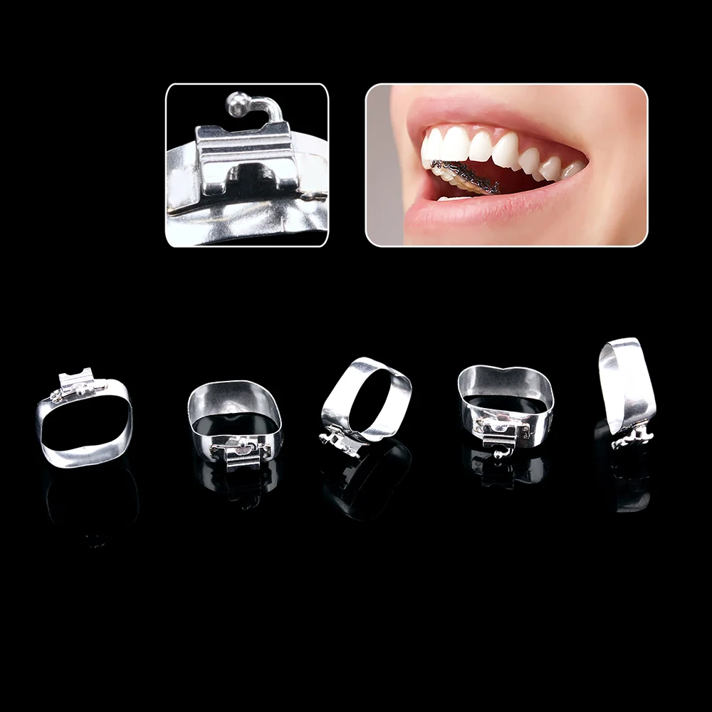 80 Stück/Box AZDENT Dental Kieferorthopädische Bukkalröhrchen mit Bändern 1. Molar 36 # -40+ # M-Serie Cabrio Einzelrohr Roth.022 U1 L1 – Detail 10