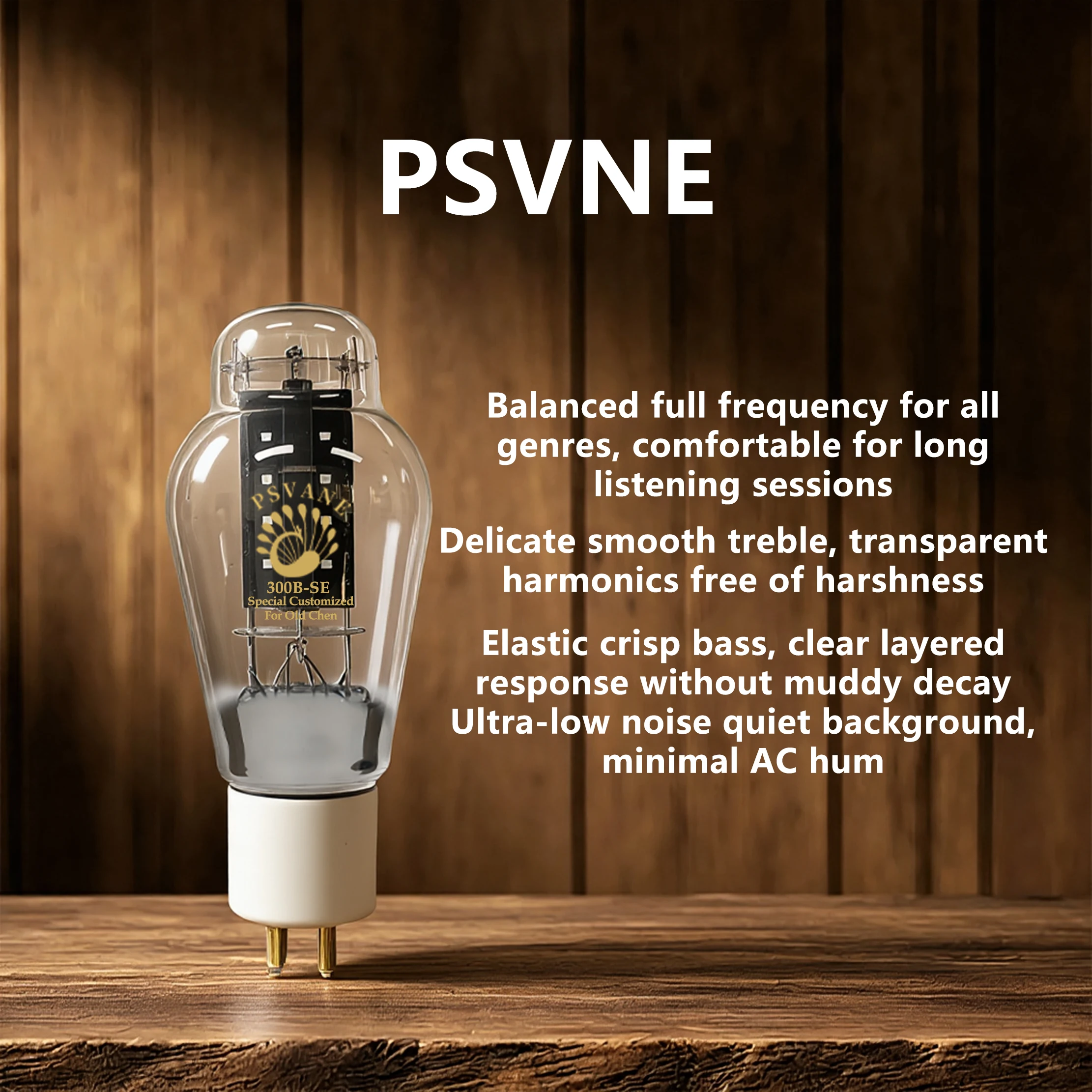 PSVANE/OLDCHEN 300B-SE Vacuum Tube, Replacement for 300B / 300B-N / 300B-PT / 300B-Z, High-Fidelity Audio Tube Amplifier