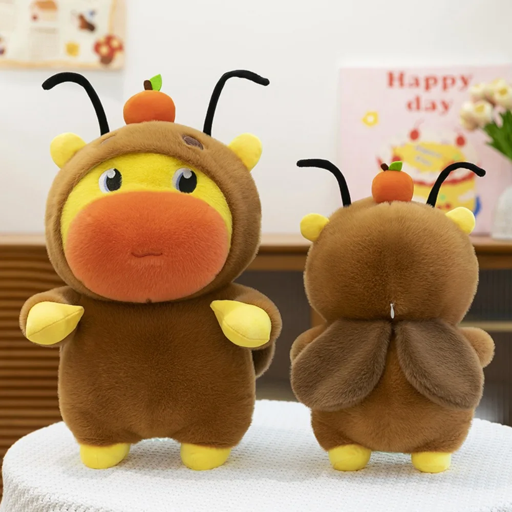 Cartoon Capybara Lulu Plush Toy Cute Funny Transformation Cockroach Doll Creative Doll Pillow Comfort Doll Birthday Gift